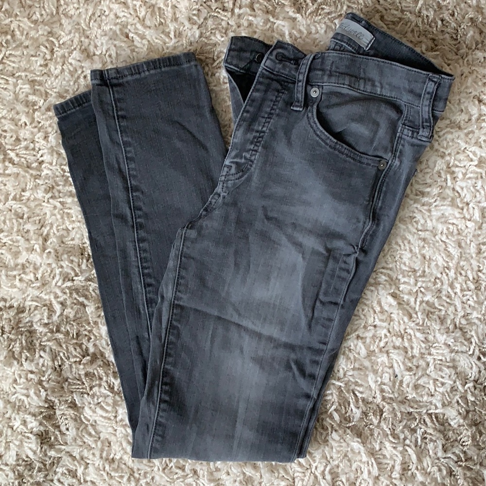 Madewell Dark Gray Skinny Jeans